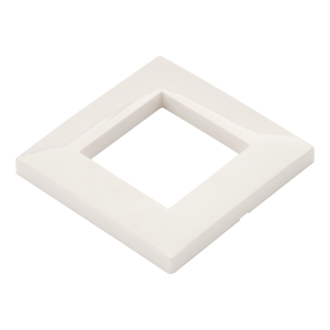 45х45 faceplate with mounting frame, white 45х45 faceplate with mounting frame, white